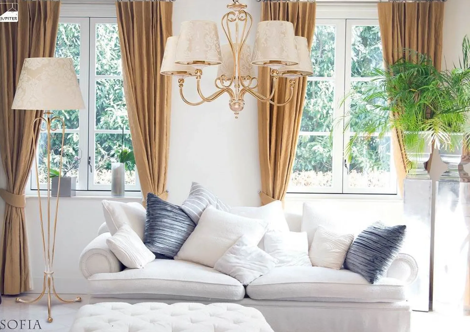 Sklep Kaja Elegancki żyrandol do stylowego salonu JUP 1592 SOFIA | Kaja