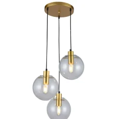 Fashion Elegancki żyrandol do sypialni LP-004/3P GD PUERTO | Kaja Oświetlenie Żyrandole Nowoczesne