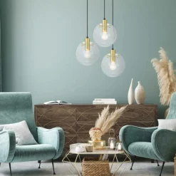 Fashion Elegancki żyrandol do sypialni LP-004/3P GD PUERTO | Kaja Oświetlenie Żyrandole Nowoczesne