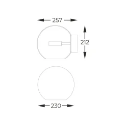 Sklep Kaja Elegancki, złoty kinkiet do salonu W0428-01D-L4AC ENCELADUS | Kaja