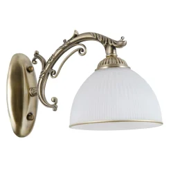 Sklep Kaja Elegancki, złoty kinkiet z kloszem WL-5122-1 FENEZA | Kaja Oświetlenie