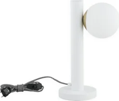 Sklep Kaja Ente lampka stołowa 1 pł. / biały matowy + patyna LEMIR