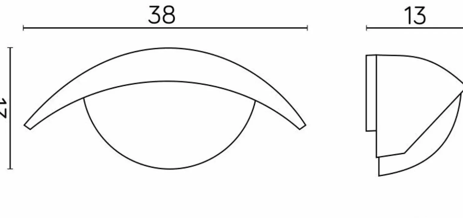 Sklep Kaja Estetyczna lampa elewacyjna, kinkiet 1853 z serii TESS | Kaja Oświetlenie