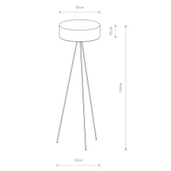 Sklep Kaja Estetyczna lampa podłogowa z abażurem 8190 | Kaja Oświetlenie