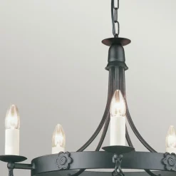 Sklep Kaja Estetyczna lampa wisząca na 5 żarówek BY5-BLACK z serii BELFRY