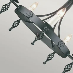 Sklep Kaja Estetyczna lampa wisząca na 5 żarówek BY5-BLACK z serii BELFRY