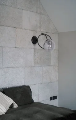 Sklep Kaja Estetyczny kinkiet ścienny z grafitowym kloszem K-5118 z serii RUBI