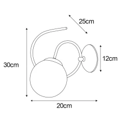 Sklep Kaja Estetyczny kinkiet ścienny z grafitowym kloszem K-5118 z serii RUBI