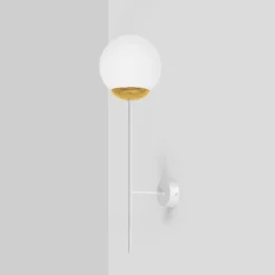 Sklep Kaja Estetyczny kinkiet ścienny z białym kloszem K-5316 z serii ELMO