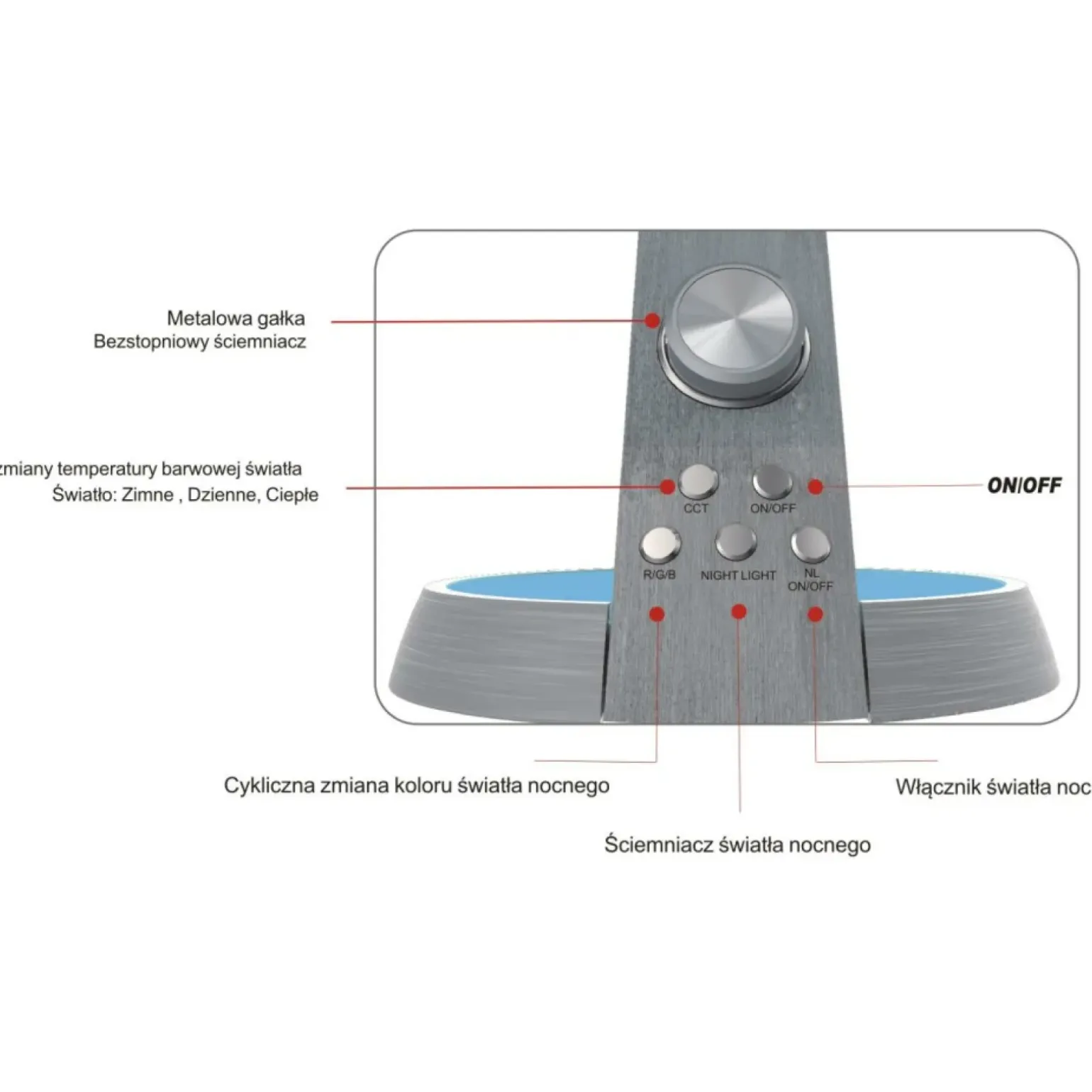 Sklep Kaja Funkcjonalna, ledowa lampka K-BL1063 BERKANE | Kaja Oświetlenie