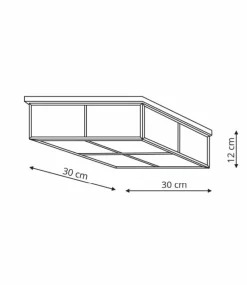 Discount Geometryczna, chromowana lampa sufitowa LP-2323/2C MONZA | Kaja Żyrandole Nowoczesne