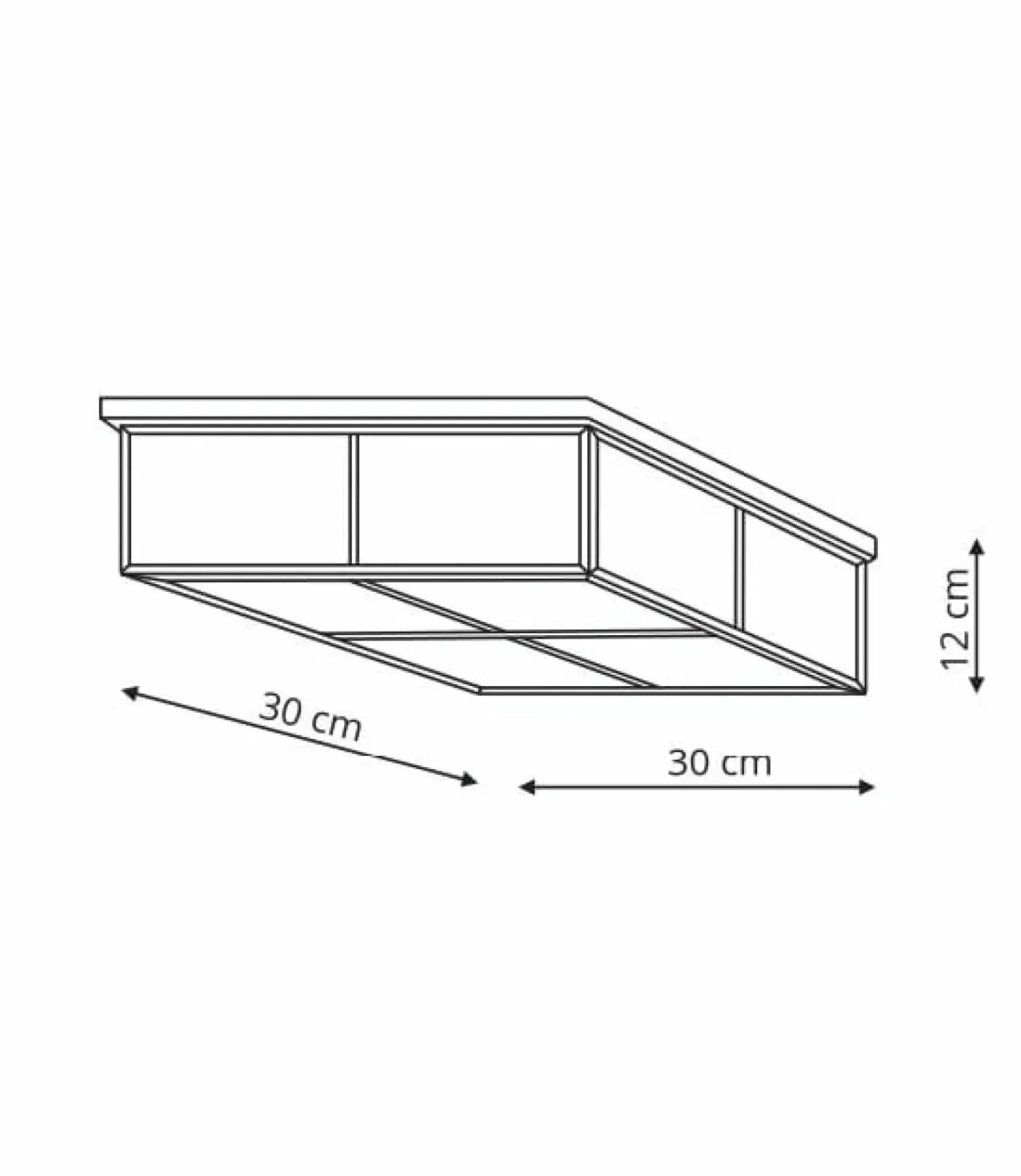Discount Geometryczna, chromowana lampa sufitowa LP-2323/2C MONZA | Kaja Żyrandole Nowoczesne