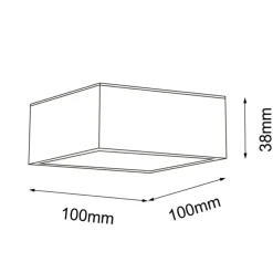 Sklep Kaja Geometryczna lampa natynkowa LED IP44 3000K ANT 8057 z serii TOTTO