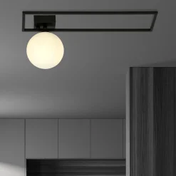 Sklep Kaja Geometryczna lampa sufitowa z białym kloszem 1130/1B IMAGO | Kaja