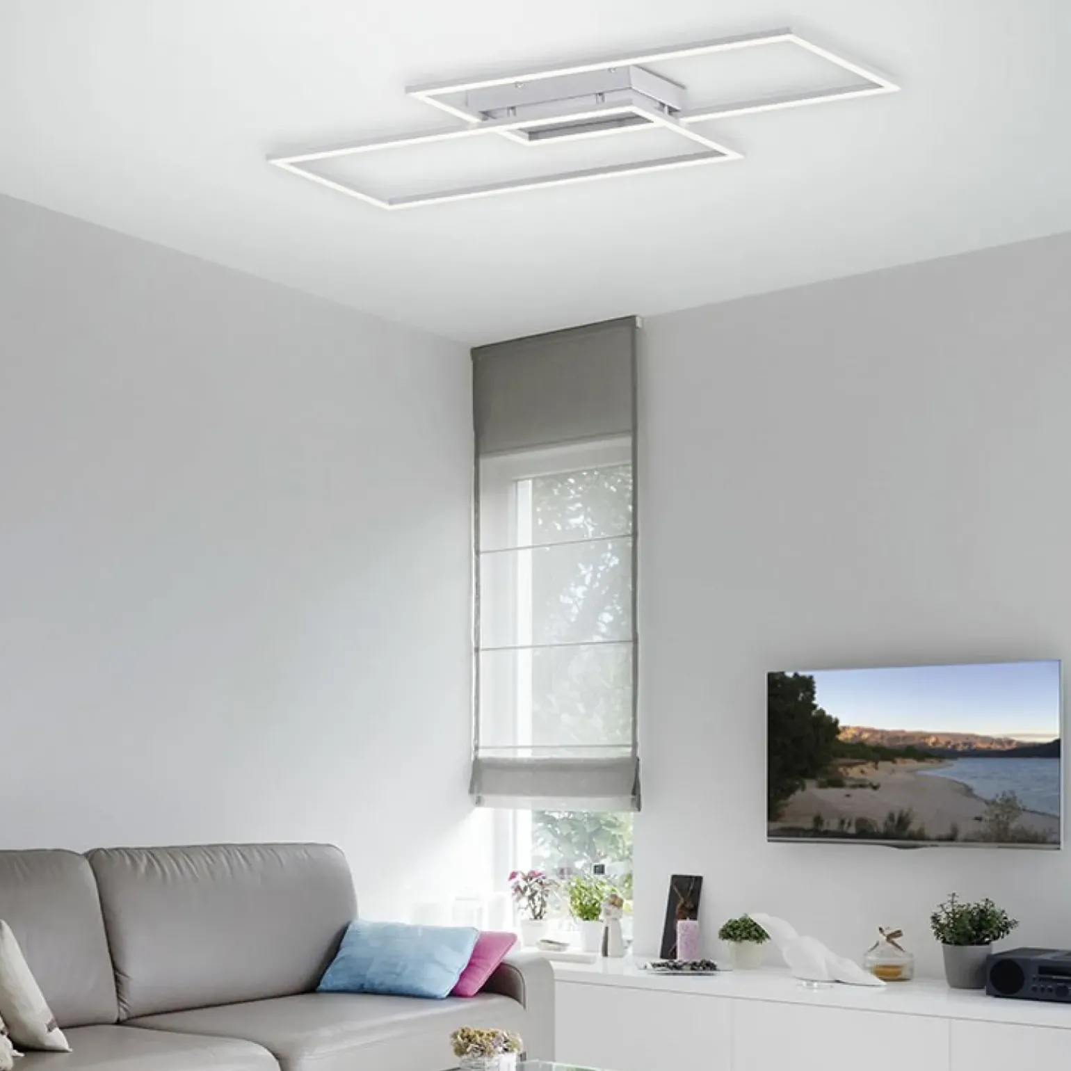 Clearance Geometryczna lampa sufitowa LED 8193-55 z serii INIGO | Kaja Żyrandole Nowoczesne