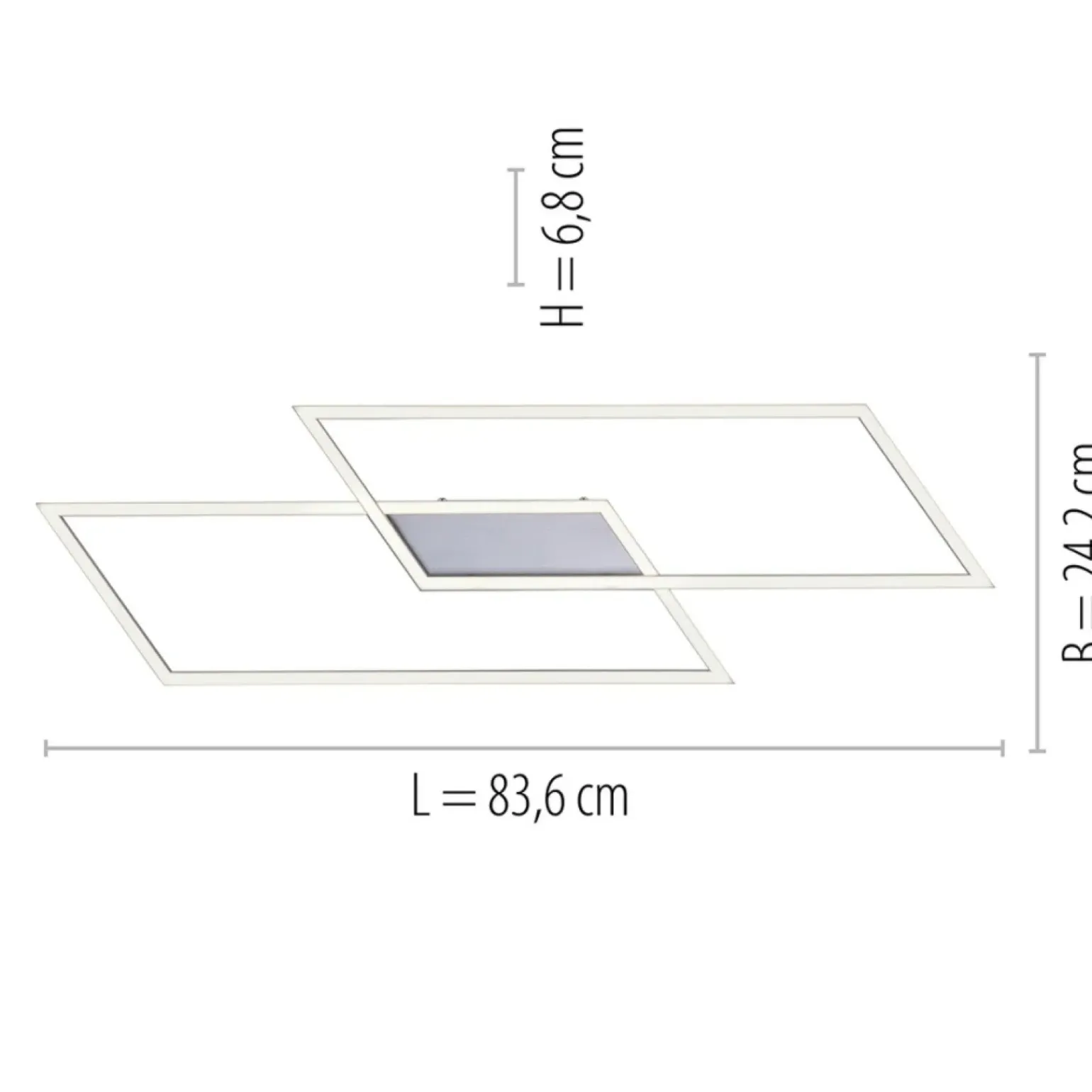 Clearance Geometryczna lampa sufitowa LED 8193-55 z serii INIGO | Kaja Żyrandole Nowoczesne