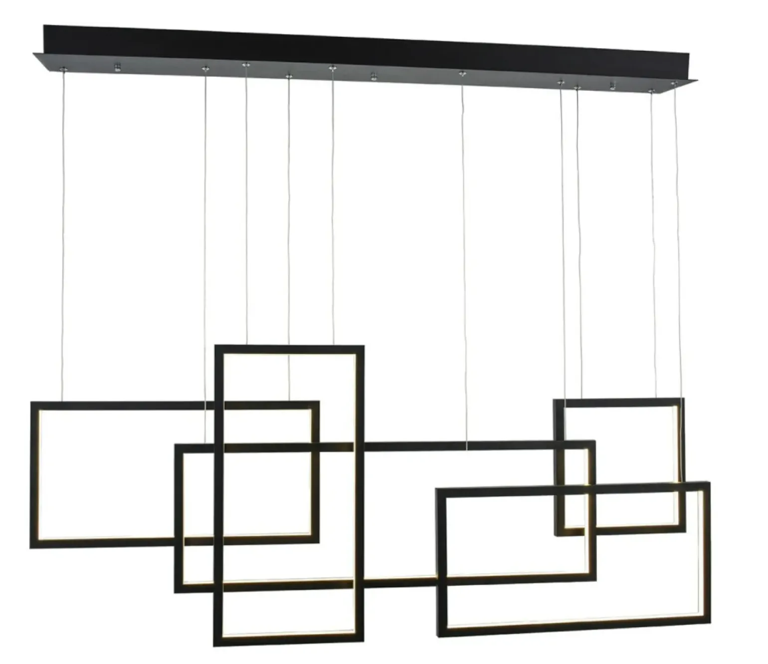 Best Sale Geometryczna lampa wisząca do jadalni loft AZ2850 QUADRATUS | Kaja Żyrandole Nowoczesne