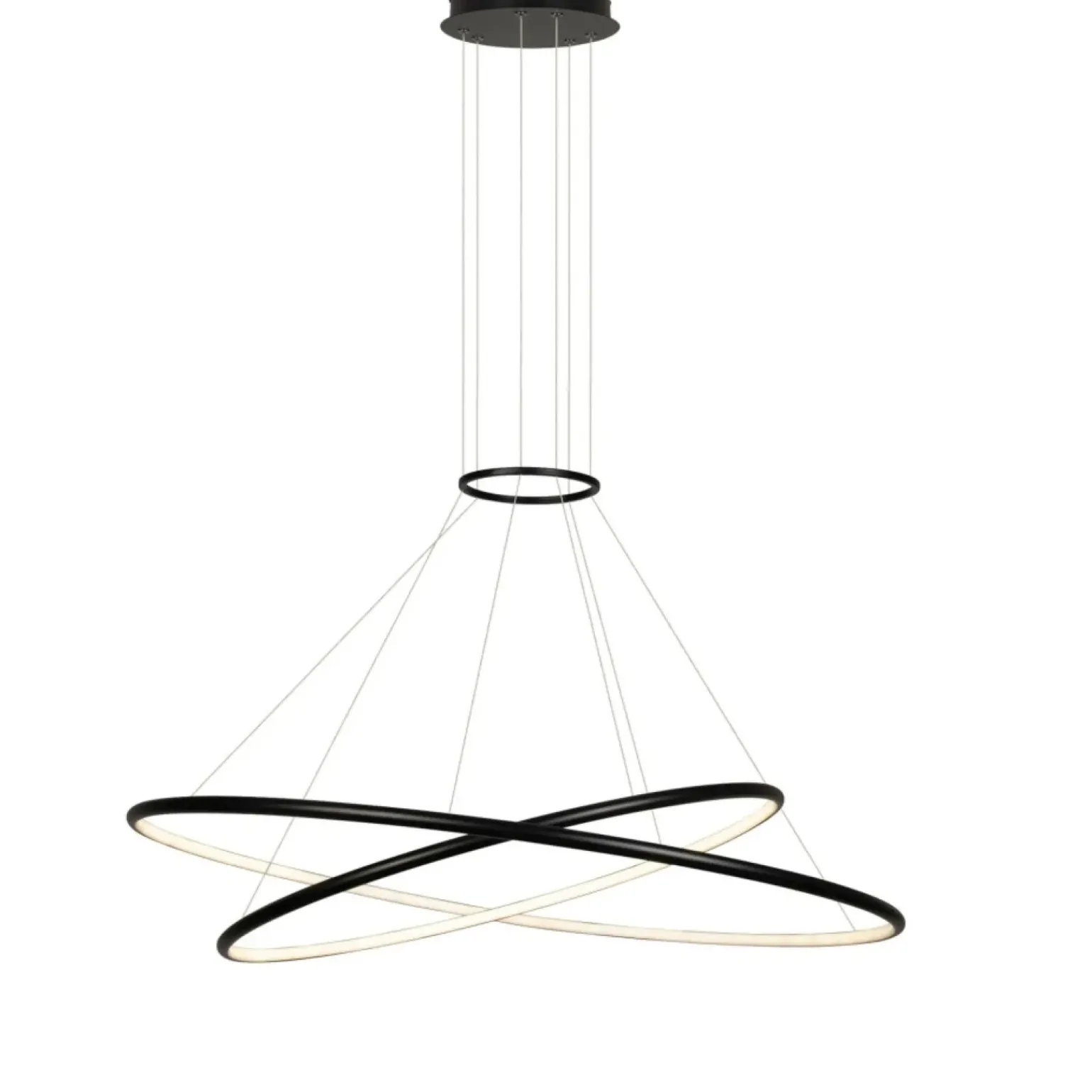 Fashion Geometryczna lampa wisząca LED LP-940/2P 4BK HALIFAX | Kaja Żyrandole Nowoczesne