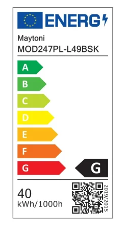 Store Geometryczna lampa wisząca, złoty kolor MOD247PL-L49BSK z serii HALO Żyrandole Nowoczesne