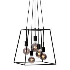 Store Geometryczna lampa wisząca PND-11532-5-BL ALMODOVI | Kaja Oświetlenie Żyrandole Nowoczesne