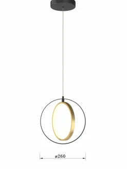 Cheap Geometryczna lampa wisząca LED do sypialni WF 6134-0110 VALLA | Kaja Żyrandole Nowoczesne