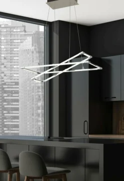 Cheap Geometryczna, ledowa lampa wisząca A0033-320 KSEROS | Kaja Oświetlenie Żyrandole Nowoczesne
