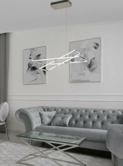 Cheap Geometryczna, ledowa lampa wisząca A0033-320 KSEROS | Kaja Oświetlenie Żyrandole Nowoczesne