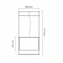 Store Geometryczna, ozdobna lampa - mosiądz 145cm ANT 9542 PAA | Kaja Żyrandole Nowoczesne