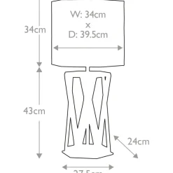 Sklep Kaja Geometryczna, złota lampa stołowa APOLLO-TL z serii APOLLO