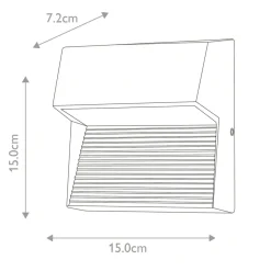 Sklep Kaja Geometryczny, grafitowy kinkiet FREYR-SQ z serii FREYR