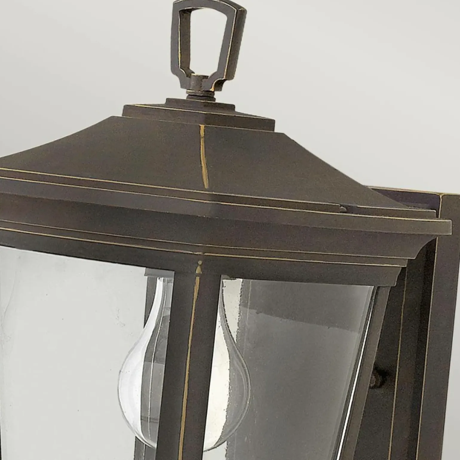 Sklep Kaja Geometryczny kinkiet zewnętrzny, brąz HK-BROMLEY2-S z serii BROMLEY