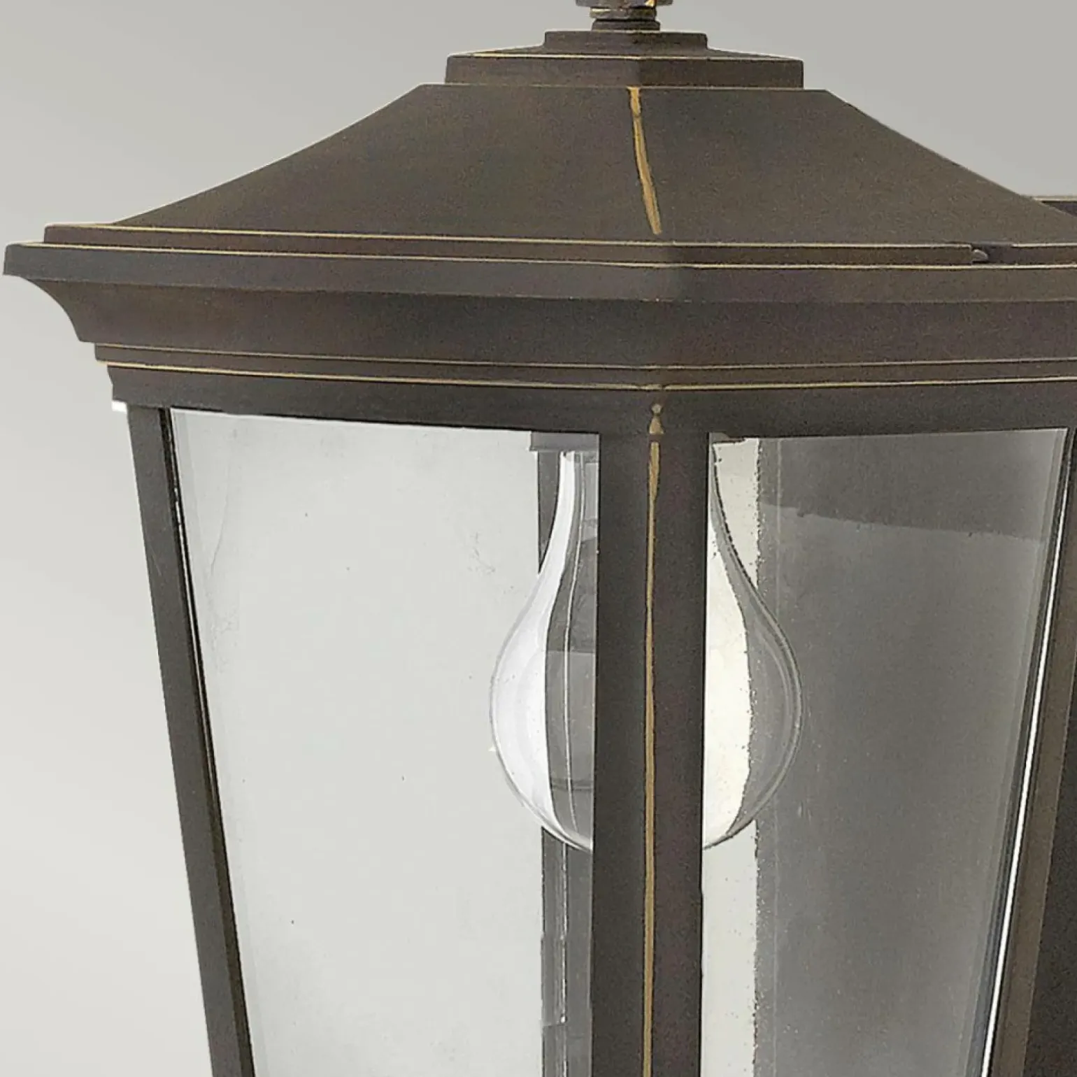 Sklep Kaja Geometryczny kinkiet zewnętrzny, brąz HK-BROMLEY2-S z serii BROMLEY