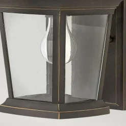 Sklep Kaja Geometryczny kinkiet zewnętrzny, brąz HK-BROMLEY2-S z serii BROMLEY