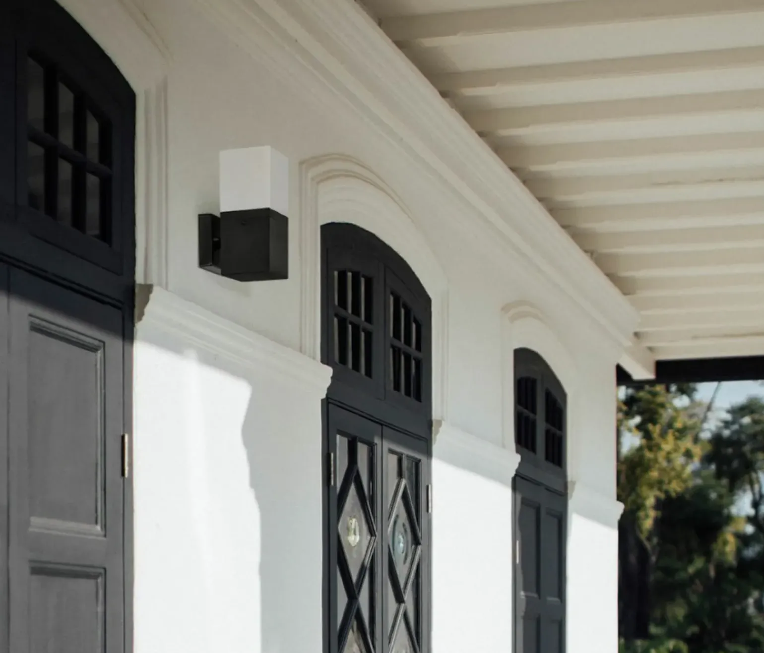 Sklep Kaja Geometryczny, nowoczesny kinkiet ogrodowy K-8140 GENEVA | Kaja