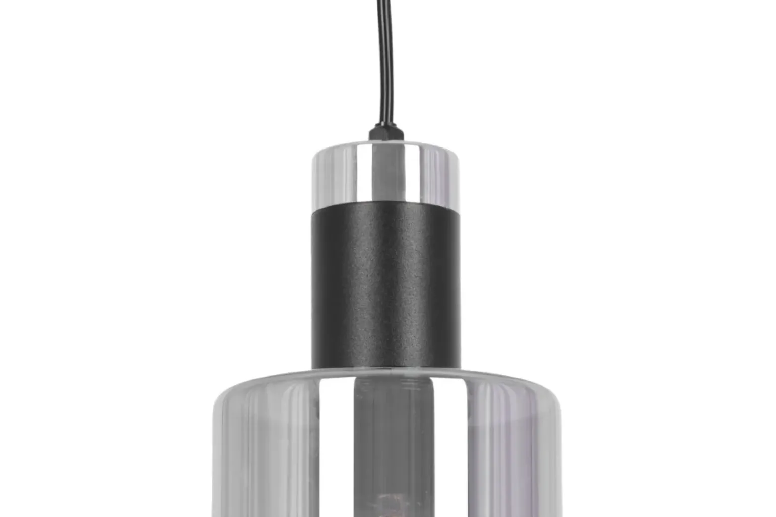 Cheap Grafitowa lampa wisząca, dwa szklane klosze K-5251 z serii BRUS Żyrandole Nowoczesne