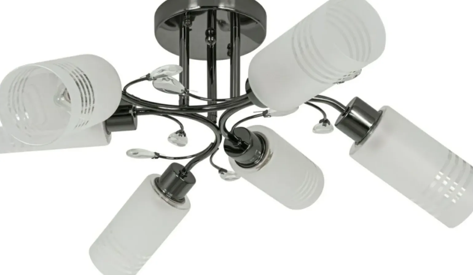 Sklep Kaja owy żyrandol z matowymi kloszami 8267/6 9BC | Kaja Oświetlenie