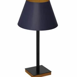 Sklep Kaja Granatowa, wysoka lampa stołowa z abażurem LX 3763 z serii TABLE LAMPS
