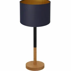 Sklep Kaja Granatowo-brązowa lampka stołowa, nocna LX 3828 z serii TABLE LAMPS