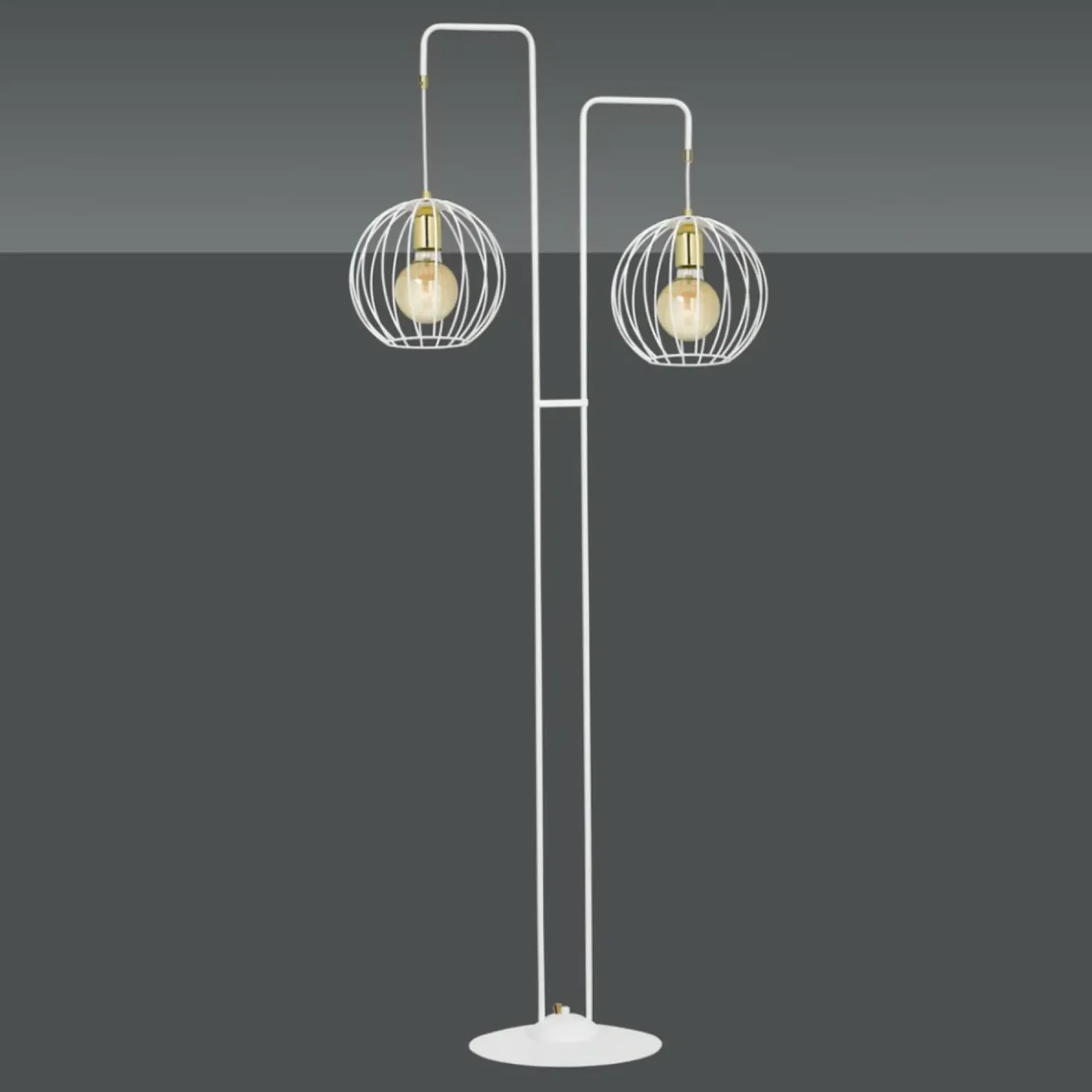 Sklep Kaja Gustowna lampa podłogowa na dwie żarówki 145/LP2 | Kaja Oświetlenie