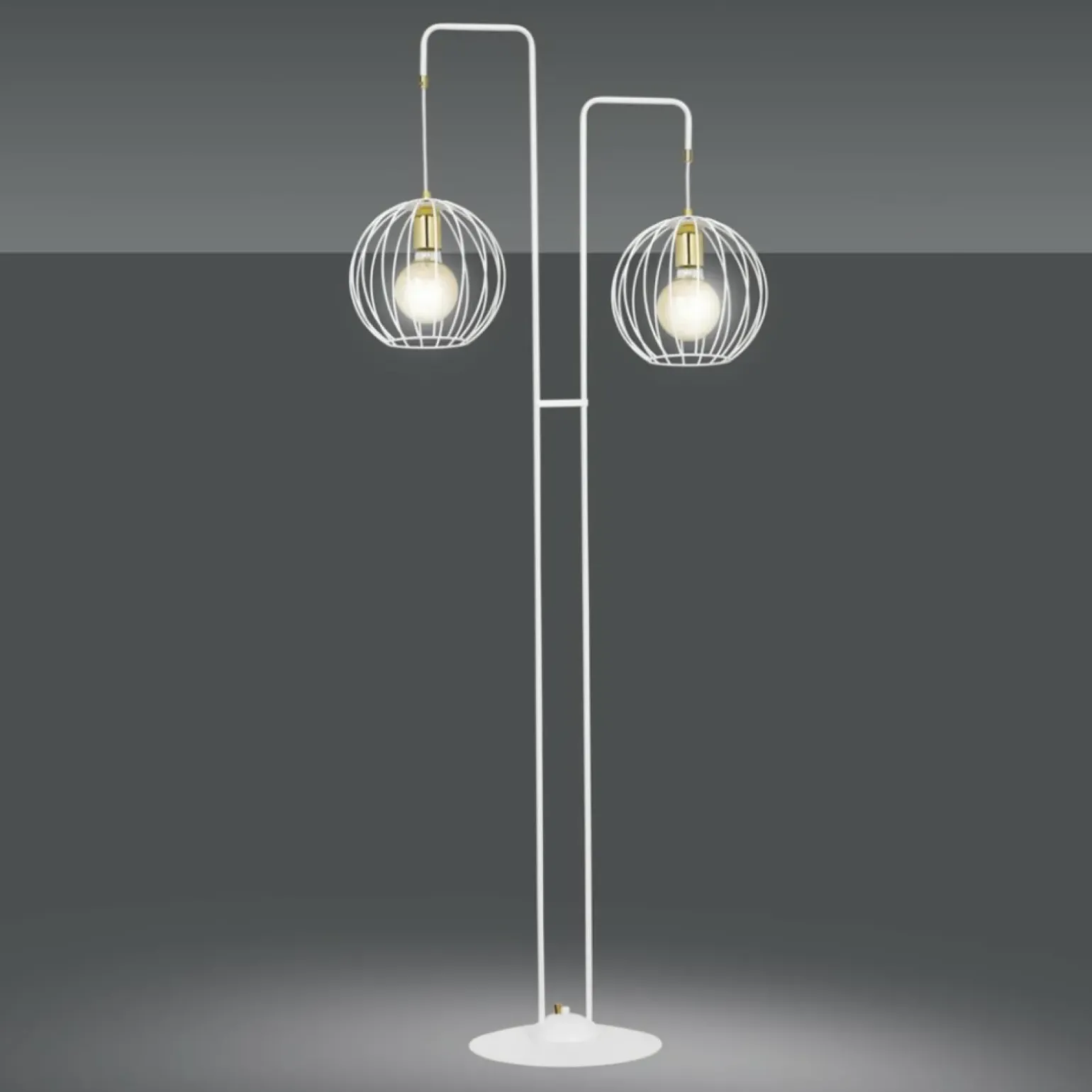 Sklep Kaja Gustowna lampa podłogowa na dwie żarówki 145/LP2 | Kaja Oświetlenie