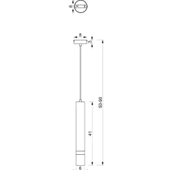 Cheap Gustowna lampa wisząca, pojedyncza tuba MLP7725 z serii JOKER | Kaja Oświetlenie Żyrandole Nowoczesne