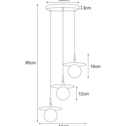 Shop Gustowna lampa wisząca z regulacją nachylenia K-5385 z serii FERMI Żyrandole Nowoczesne