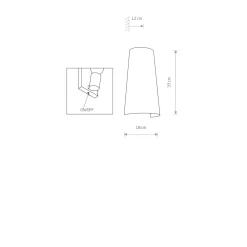 Sklep Kaja Gustowny kinkiet, do korytarza 8041 | Kaja Oświetlenie