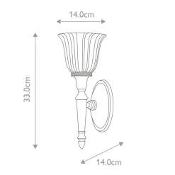 Sklep Kaja Gustowny kinkiet w kolorze niklu BATH-DRYDEN1-PN z serii DRYDEN