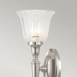 Sklep Kaja Gustowny kinkiet w kolorze niklu BATH-DRYDEN1-PN z serii DRYDEN