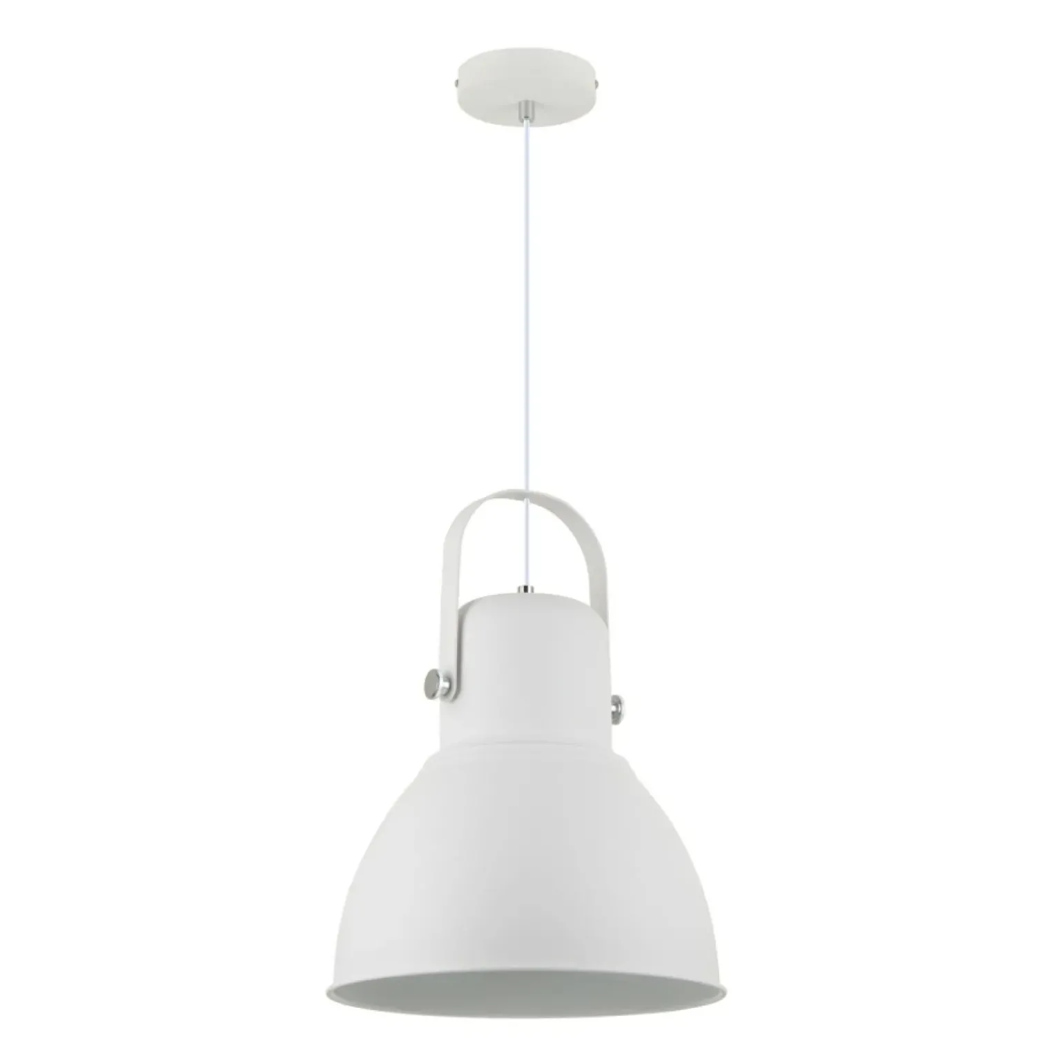 Store Industrialna, biała lampa wisząca do kuchni A8015-SWH KAIROS | Kaja Żyrandole Nowoczesne