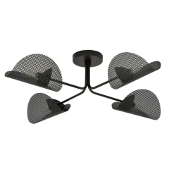 Store Industrialna, czarna lampa sufitowa 1171/4 GOMEZ | Kaja Oświetlenie Żyrandole Nowoczesne