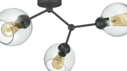 Discount Industrialna, czarna lampa sufitowa TK 4372 FAIRY | Kaja Oświetlenie Żyrandole Nowoczesne