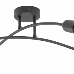 Store Industrialna, czarna lampa sufitowa do sypialni TK 4687 z serii HELIX Żyrandole Nowoczesne