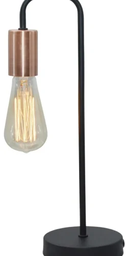 Sklep Kaja Industrialna, czarna lampka stołowa 41-66862 HERPE | Kaja Oświetlenie